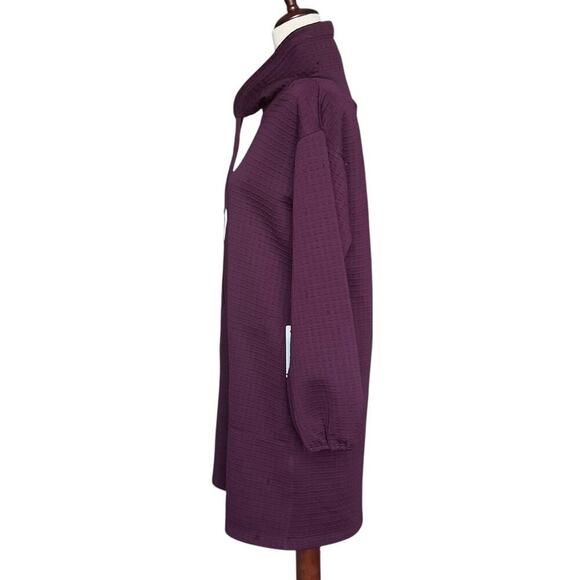 NWT- Max Studio Waffle Knit Tunic Dress Plum, Women’s Size XS - Picture 5 of 7